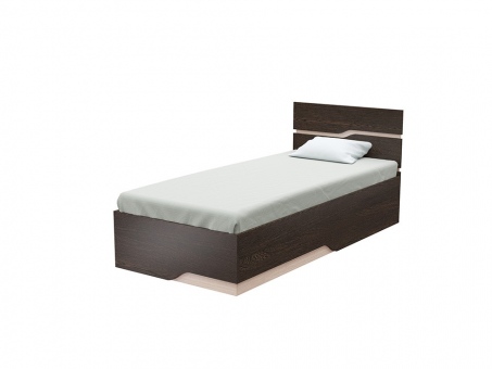 Односпальная кровать Wave Line Дуб Венге с подъемным механизмом Односпальная кровать Wave Line Дуб Венге с подъемным механизмом